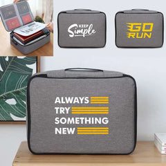 Large Travel Lockbox File Organizer Handbag