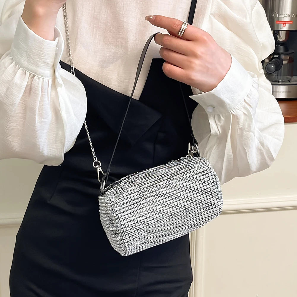 Bright Diamond Tote Bag, Crossbody Shoulder Handbag