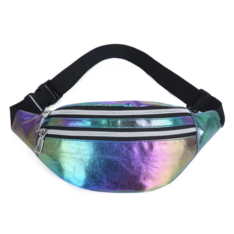 Women Holographic Bum Bag Waist Pack Shoulder Phone Pouch