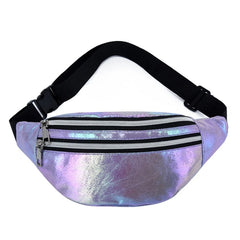 Women Holographic Bum Bag Waist Pack Shoulder Phone Pouch