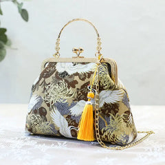 Women Butterfly Embroidery Evening Bag Party Clutch Messenger Wedding Bag