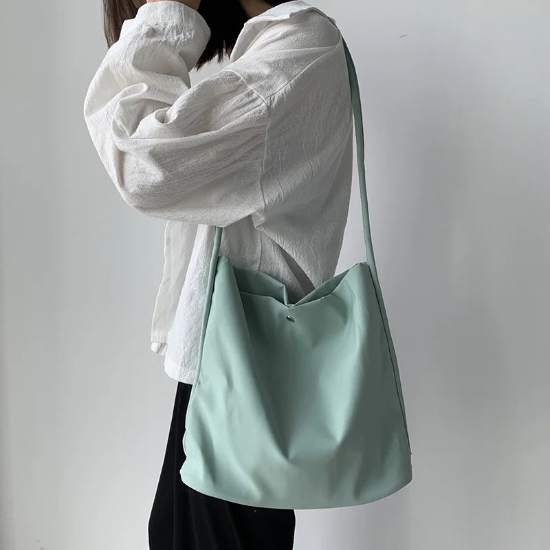Women Candy Nylon Bag High Capacity Canvas Hand Bag