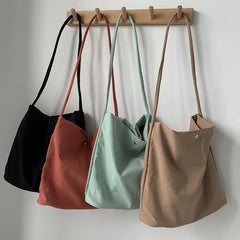 Women Candy Nylon Bag High Capacity Canvas Hand Bag