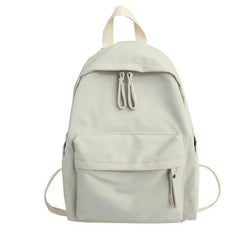 Women Canvas Backpack Large Capacity Daypack Travel Bookbag