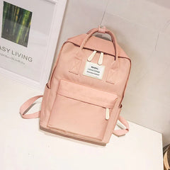 Women Canvas Backpacks Waterproof School Bags for Teenagers Girls