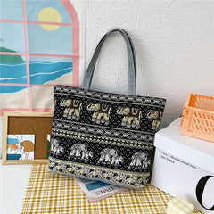 Women Canvas Shoulder Bag Large Capacity Handbags Tote Bag