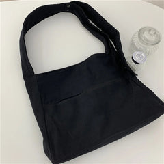 Canvas Crossbody Shoulder Bag Large Capacity Casual Retro Style Hobos Bag