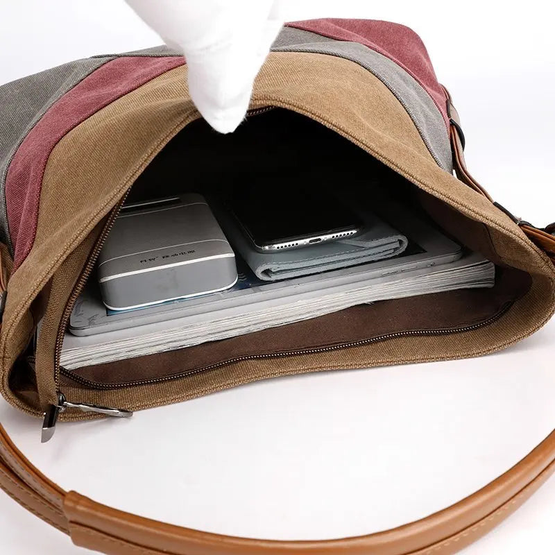 Women Canvas Handbag Female Shoulder Bags Casual Clutch Purse