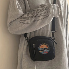 Canvas Handbags Mini Student Bag Phone Bags Crossbody Bags