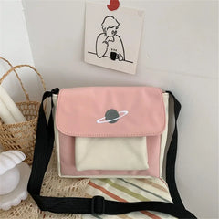 Women Canvas Messenger Bag Youth Ladies Shoulder Bag