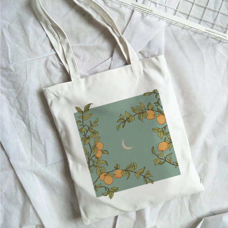 Women Canvas Shopping Bag Large Books Bag Female Eco Handbag Tote