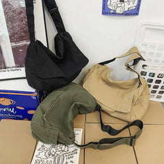 Women Canvas Shoulder Bag Leisure Handbags And Purse Crossbody Bags