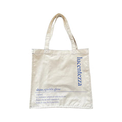 Women Canvas Shoulder Bag Letters Print Casual Handbag Tote Bag Large Capacity