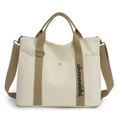 London Books Print Canvas Shoulder Bag Women Casual Handbag Tote Beach Shopping