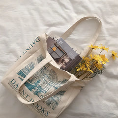 Canvas Shoulder Bag Daunt Books Large Tote For Girls