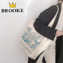 Canvas Shoulder Bag London Daunt Books Daily Shopping Bags Students