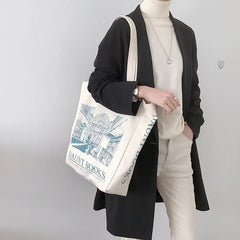 Canvas Shoulder Bag Daunt Books Large Tote For Girls