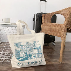 London Daunt Books Canvas Shoulder Bag for Women