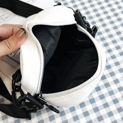 Women Canvas Shoulder Bag Small Messenger Crossbody Bags Chain Mini Phone Pouch