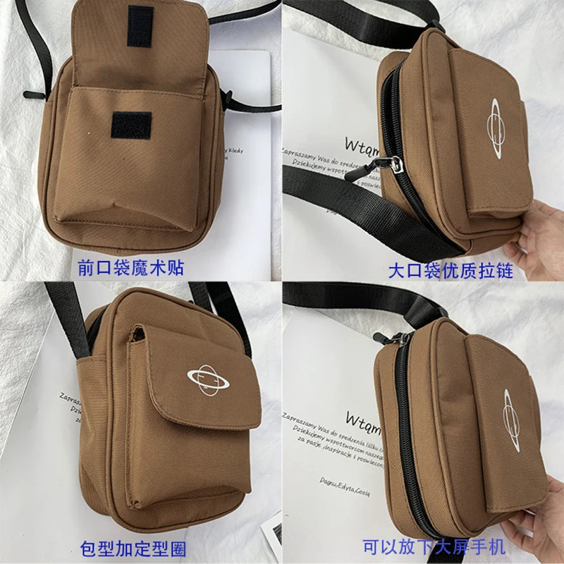 Canvas Shoulder Bag Small Messenger Crossbody Bag Women Purse Handbags