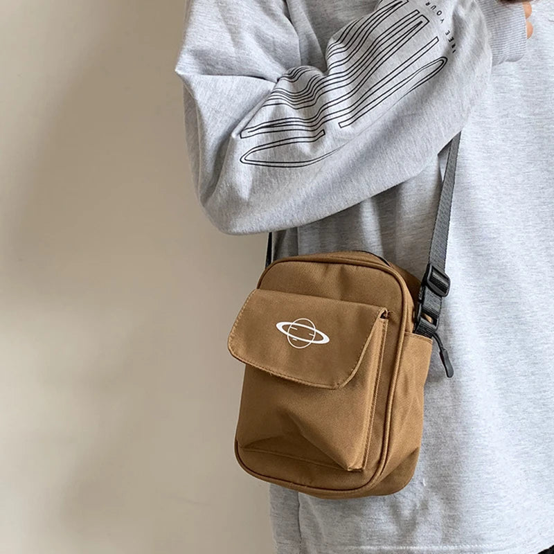 Canvas Shoulder Bag Small Messenger Crossbody Bag Women Purse Handbags