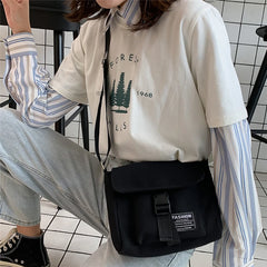 Women Canvas Shoulder Bags Ladies Crossbody Messenger Bag Daily Use