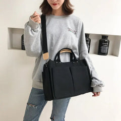 Women Canvas Tote Shoulder Bag Large Capacity Shopping Bag