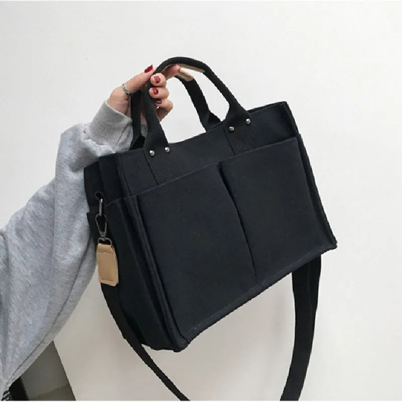 Canvas Totes Shoulder Bags Large Capacity Casual Handbag Crossbody Bags
