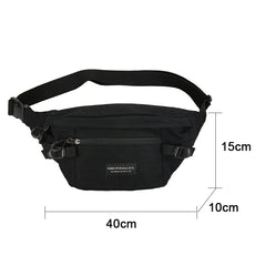 Canvas Waist Bag Unisex Casual Chest Bags Harajuku Outdoor Waist Packs