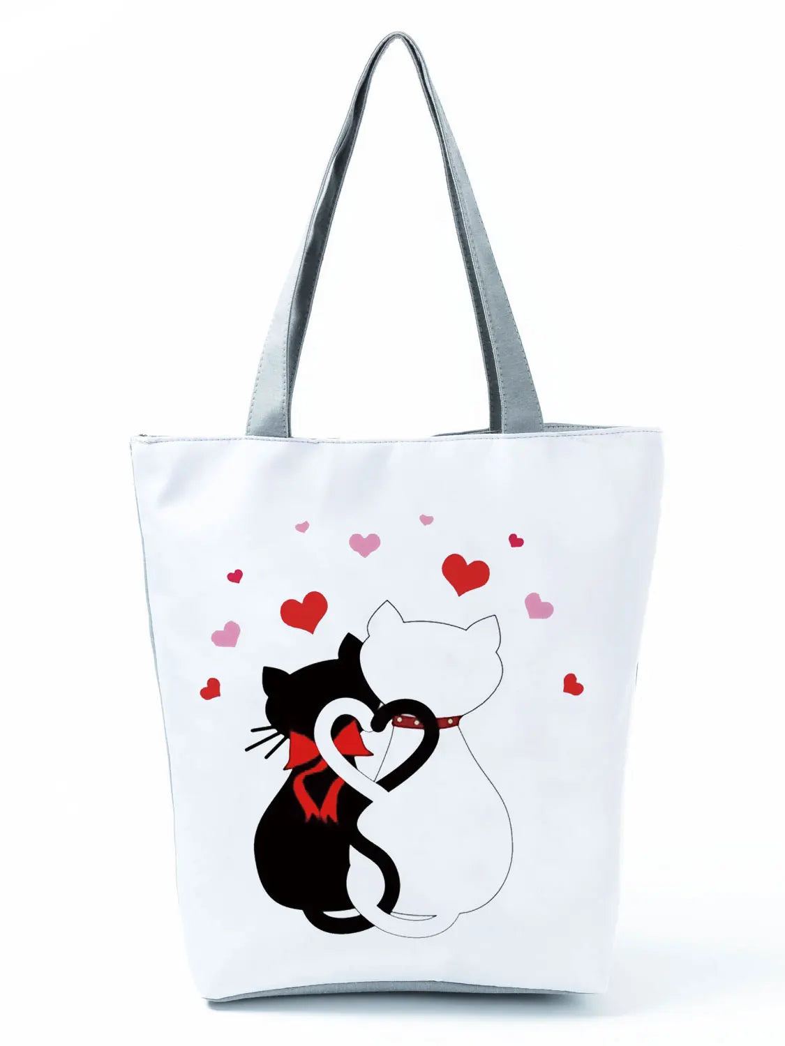Women Cartoon Cat Handbags Shoulder Bag High Capacity Female Tote Print