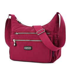 Waterproof Nylon Shoulder Bag Large Capacity Mom Handbags Tote Crossbody Pack