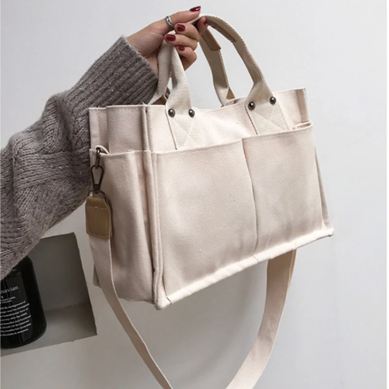 Women Canvas Shoulder Bag Casual Crossbody