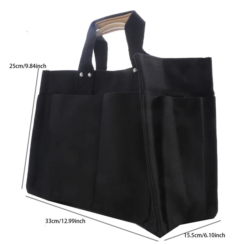 Large Capacity Canvas Tote Bag for Women, Crossbody Schoolbags