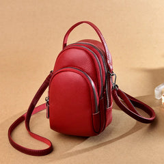 Casual Phone Bag Real Cowhide Messenger Bag Small Shoulder Bag