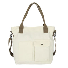 Canvas Retro Ladies Eco Tote Bag Large Capacity Shopping Bag