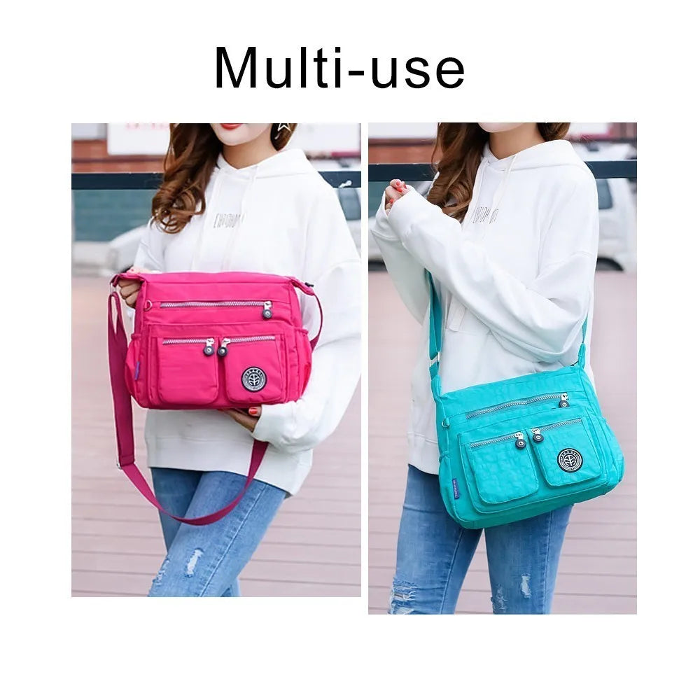 Women Casual Messenger Bags Waterproof Nylon Handbag Female Daily Shoulder Bag