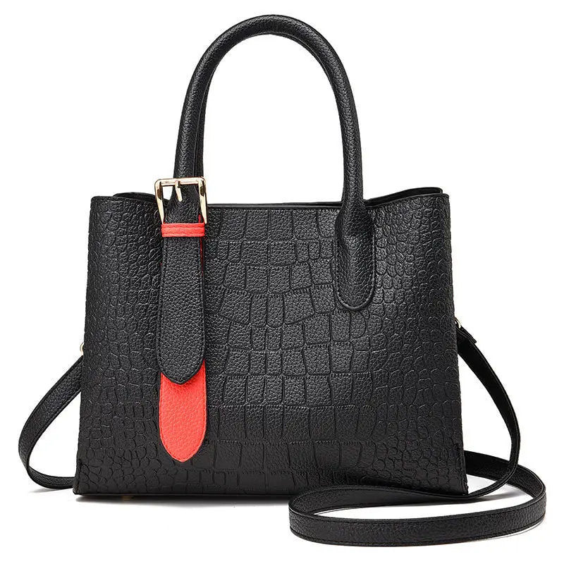 Vintage PU Leather Tote Bag for Women