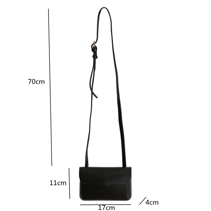 Women Casual Small Messenger Bag Handbag PU Leather Phone Bags