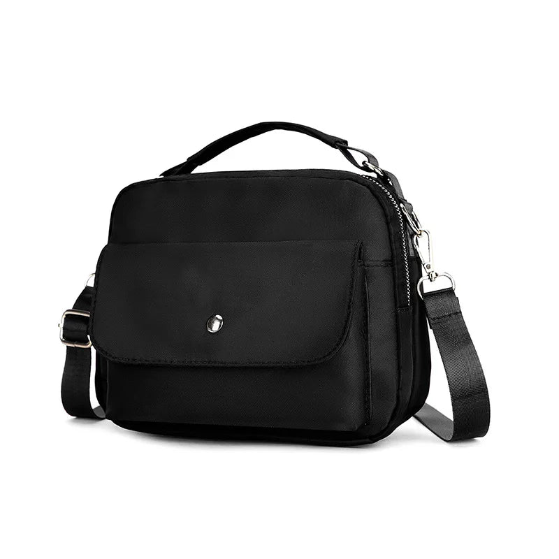 Middle-aged Elderly Waterproof Shoulder Bag Nylon Cloth Crossbody Messenger