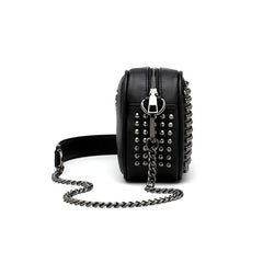 Women Chain Crossbody Bag Rivet Messenger Small Shoulder