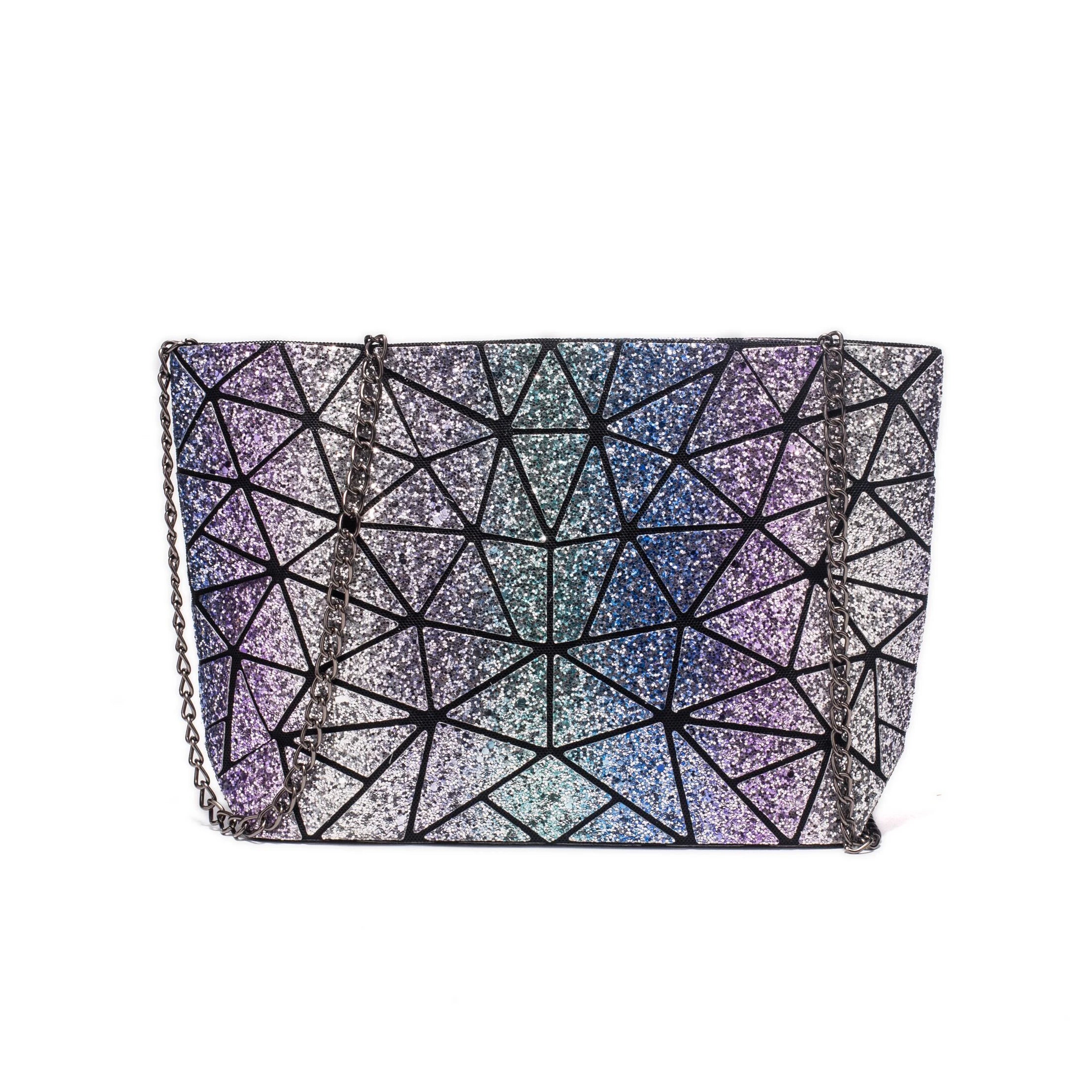 Geometry Luminous Shoulder Bag Crossbody Clutch Messenger Bags