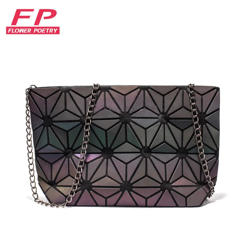 Geometry Luminous Shoulder Bag Crossbody Clutch Messenger Bags