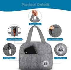 Women Child Insulated Lunch Bag Handbag Nurse Bento Food Lunchbox