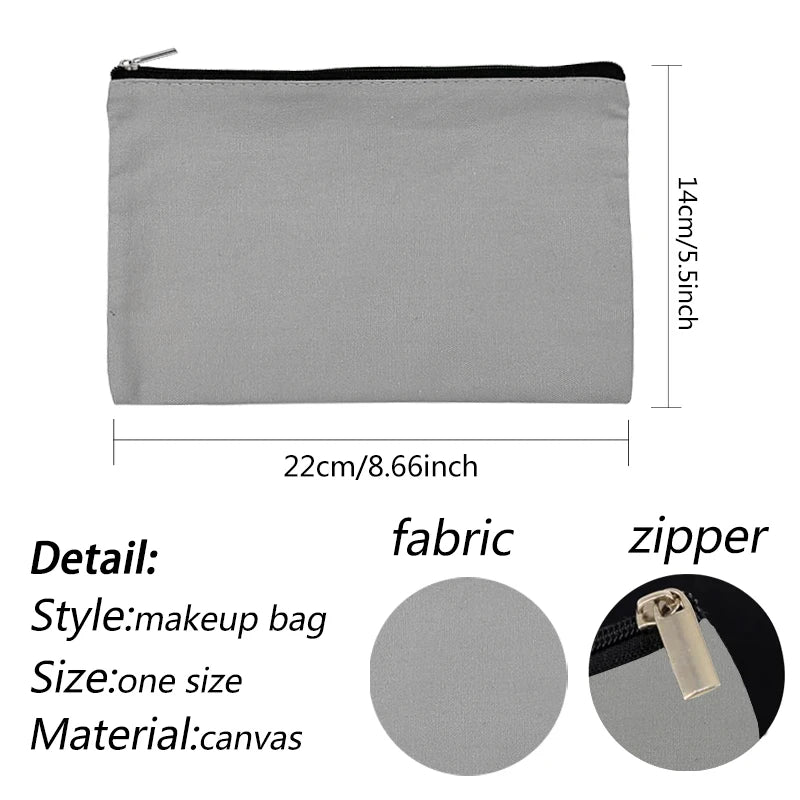Floral Print Cosmetic Organizer Travel Bag Grey