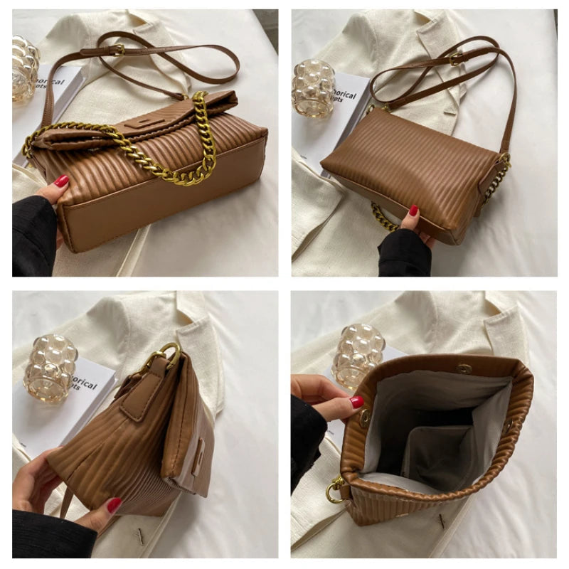 Small Square Crossbody Bag Envelope Flap Shoulder Messenger Bags