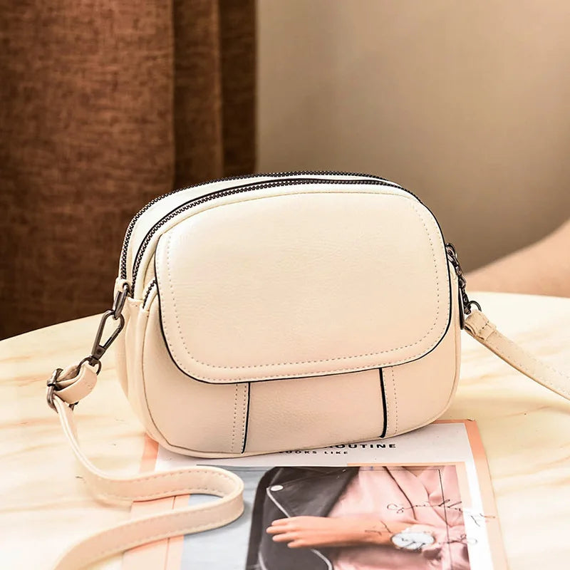 Women Small Crossbody Bag PU Leather Shoulder Handbag