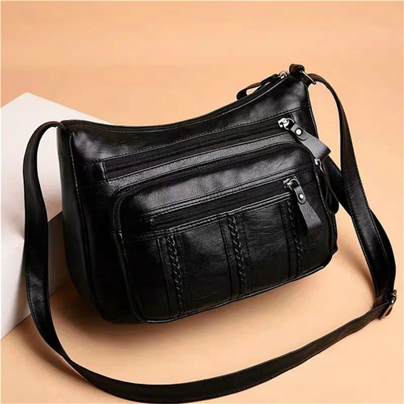 Women Crossbody Bag Soft Leather Shoulder Bag Small Size