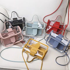 Women Crossbody Bags Clear Shoulder Bag Waterproof PVC