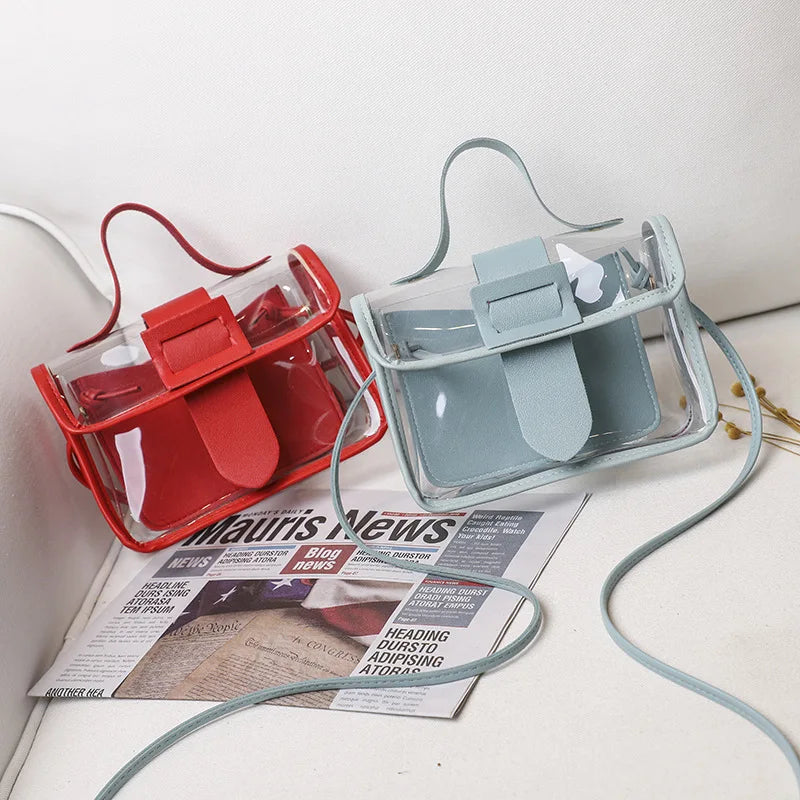 Women Crossbody Bags Clear Shoulder Bag Waterproof PVC