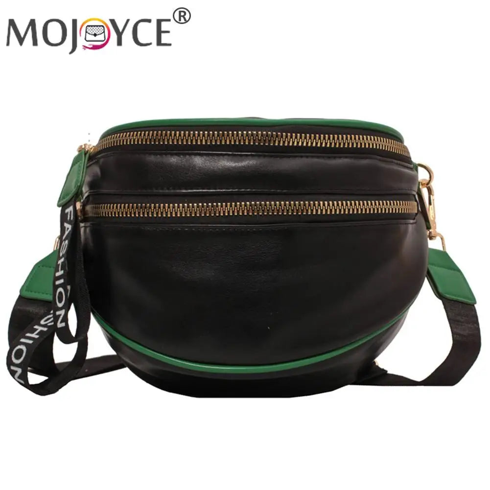 Large Capacity Leather Saddle Handbag for Women Girls